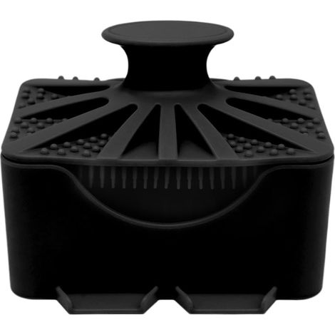 Porte-savon portable en silicone étanche , avec brosse de douche , 2 1 couvercle , idéal pour la sal (1/5)