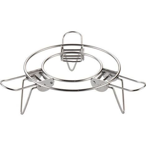 Rejilla redonda para cocción al vapor, rejilla ajustable y extensible de acero inoxidable para cocción al vapor, apta para woks, sartenes, etc (1/5)