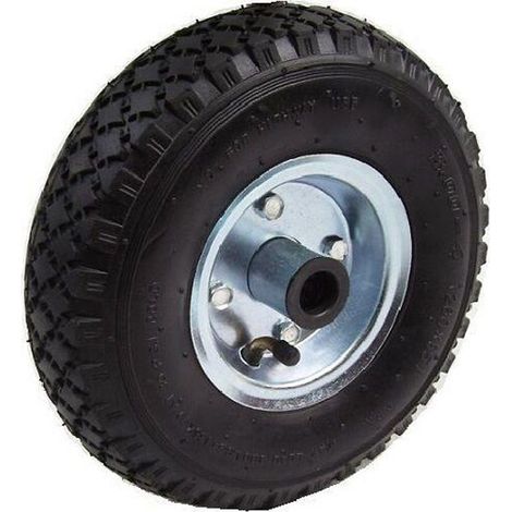 2 Sackkarrenrad 260mm Achse Ø 20mm Stahlfelge Bollerwagen Sackkarre (1/2)