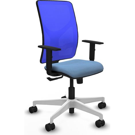 Sedia da ufficio piqueras y crespo Motilla blu base bianca (1/2)