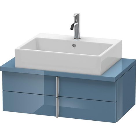 VERO mobile basso consolle 285x800x448mm blu pietra lucida