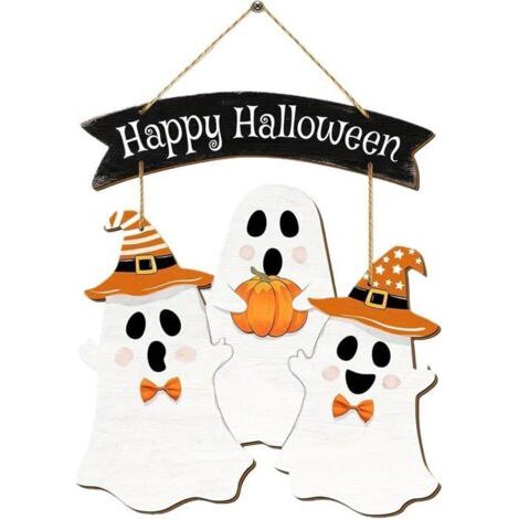 Halloween-Türschilder, perfekt für Hauseingänge und als Dekoration im Innen- oder Außenbereich. (1/5)