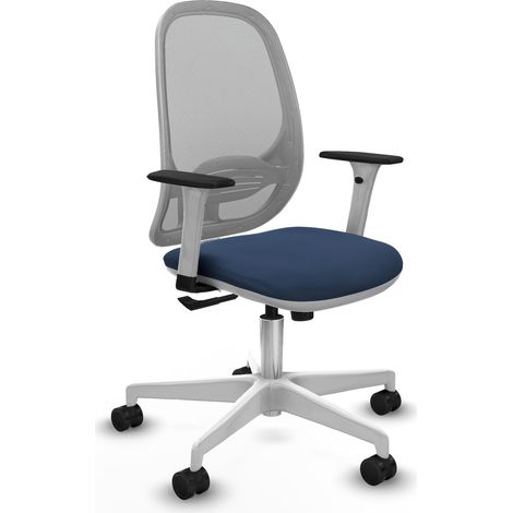 Chaise de bureau piqueras y crespo Cilanco bleu marine cuir synthétique (1/2)