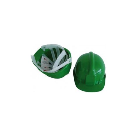 FPLUS casco obra verde , CARACTERISTICAS:
.El casco de seguridad de cabeza Hard 5810 esta fabricado en
PHD polietileno de alta densidad que ofrece una excelente
resistencia contra