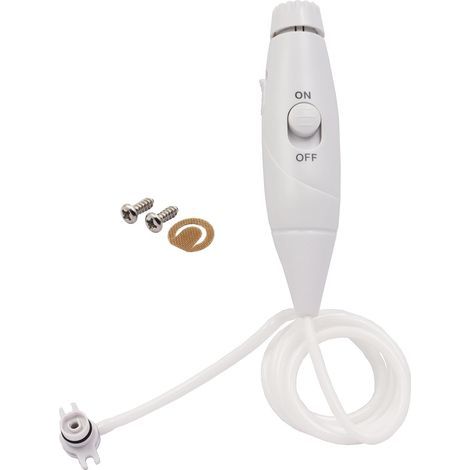 Tuyau et poignée de rechange compatibles avec les hydropulseurs Waterpik WP-100, WP-300, WP-660, WP-662, WP-670, WP-672 et WP-900 compatibles avec les hydropulseurs Waterpik Aquarius WP-663