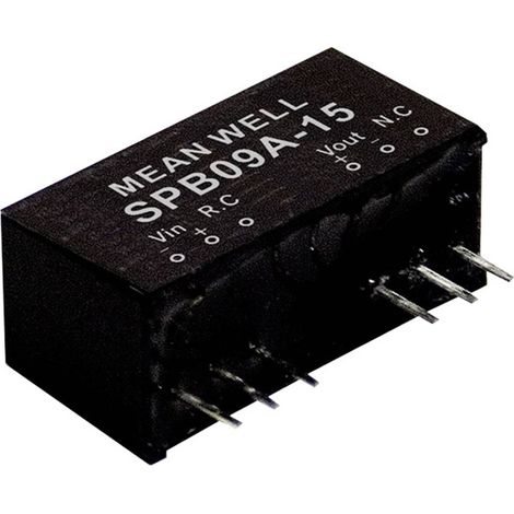 Module convertisseur CC/CC Mean Well SPB09C-12 Nbr. de sorties: 1 x 750 mA 9 W 1 pc(s) Q123002 (1/2)