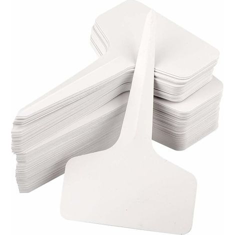 Lot de 100 étiquettes de plantes en plastique imperméable 10x6cm – Anti-UV et réutilisables – Marqueurs pour jardinage intérieur et extérieur (1/5)
