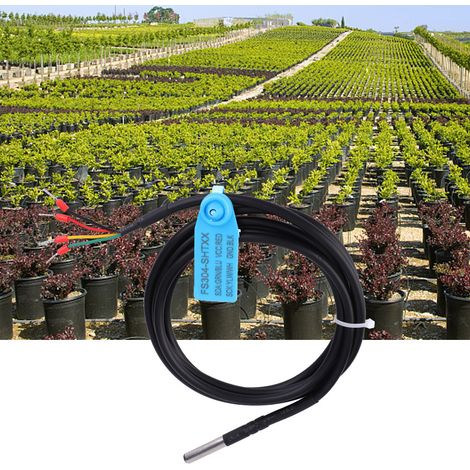 Sonde de capteur numérique de température et d'humidité du sol, boîtier étanche en acier inoxydable (SHT30) (1/5)