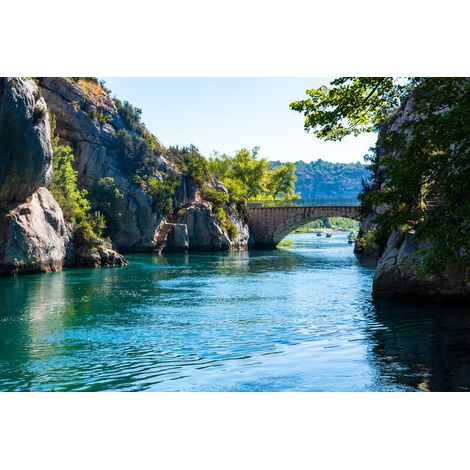 Tableau sur toile pont de Quison gorges du Verdon 30x45 cm - Impression sur Toile Murale Décorative - Image imprimée en HD sur Toile - Toile sur Châssis en Bois FSC - Fabriqué en France (1/4)