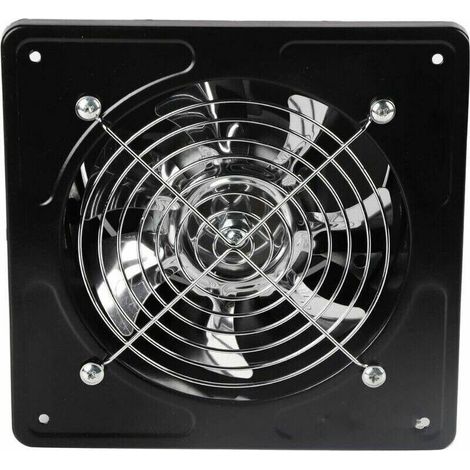 Feste Abluft, Feste Abluft, 15,2 cm Dunstabzugshaube, 150 mm Öffnung, 40 W Wandhaube für Küche und Bad (schwarz) (1/5)
