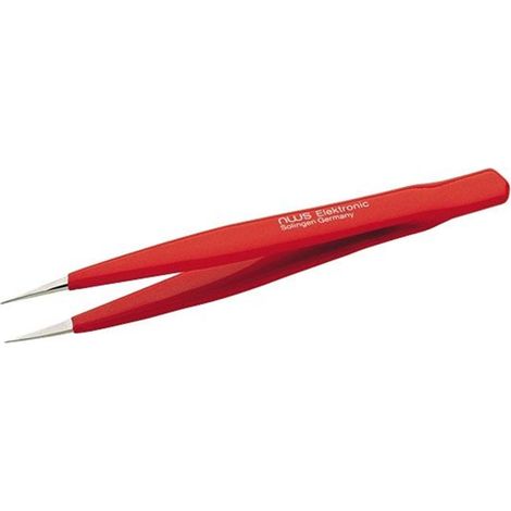Pince à épiler NWS avec pointes extra-fines et intérieur lisse, longueur 130 mm.