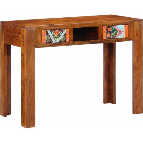 Escritorio Marrón 100 x 50 x 75 cm Madera maciza de Acacia