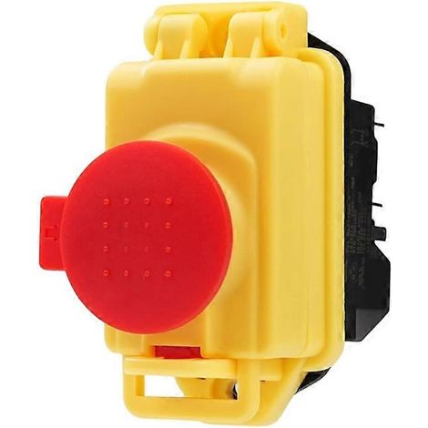 Interrupteur de sécurité pour machine KJD17B 5 broches 250 V 16 A, interrupteur électromagnétique à bouton-poussoir, étanche IP55 (1/5)