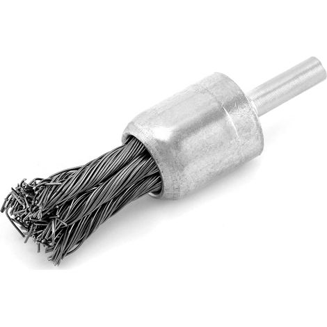 Wire Brush with Twisted Wire Diameter 19 mm, Metal Brush for Drill, Polishing Rotary Tool Accessory (1/5)