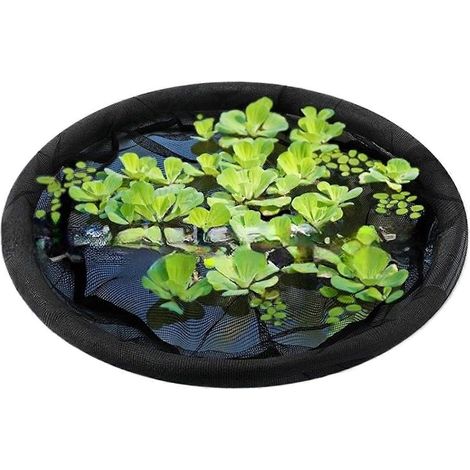 Bâche de protection pour plantes de bassin avec système de protection des racines, filet flottant résistant aux UV, adapté aux bassins extérieurs. (1/5)