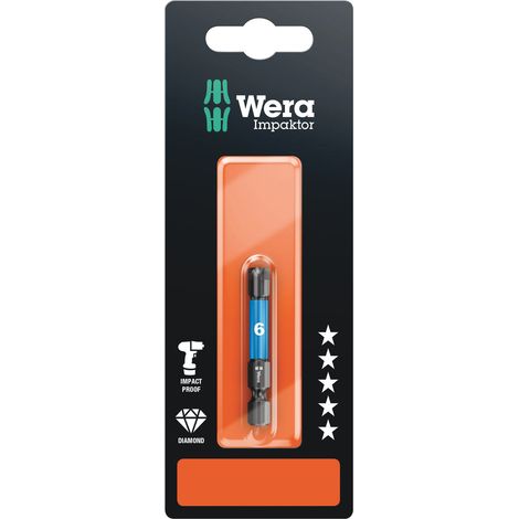 Embout IMP DC Impaktor 840/4, 6.0 x 50, 1 pièce Wera 840/4 IMP DC SB SiS 05073946001 N/A Longueur:50 mm Contenu 1 pc(s) (1/5)