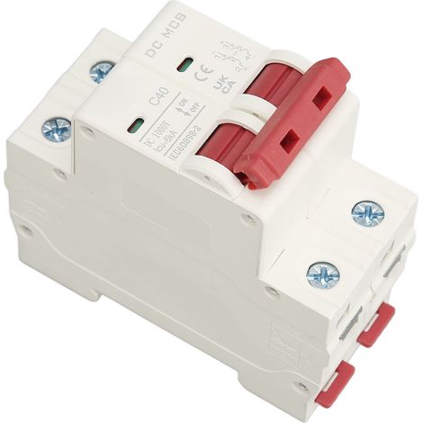 Disjoncteur miniature 2P CC DZ47s 63Z, pouvoir de coupure 40 A / 6000 A, 1000 V CC (1/5)
