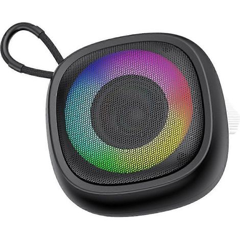 Sans Fil Portable Enceinte Bluetooth RGB Multicolore Light sans Fil Subwoofer Enceinte Stéréo Surround Travel Enceinte (1/5)