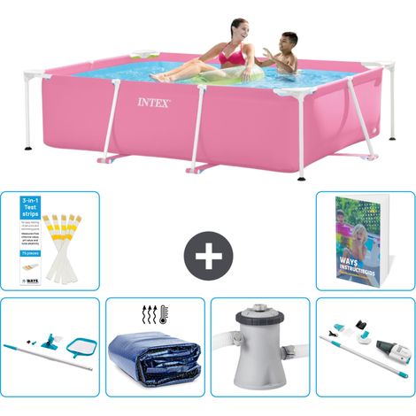 Intex Piscina con estructura Rectangular - 220x150x60 cm - 7-piezas  S149