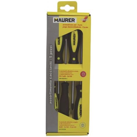 SET CACCIAVITE 5 PZ MAURER 89651 3 TAGLIO + 2 CROCE (33961)