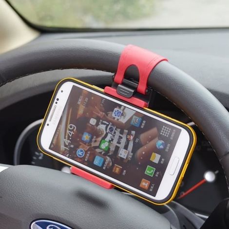 Support de téléphone portable pour vélo - Sourcingbay - Universal 360 degrés de rotation - Noir