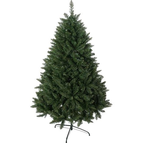 Árbol de Navidad artificial de 180 cm con 800 ramas y base de metal, color verde. (1/5)