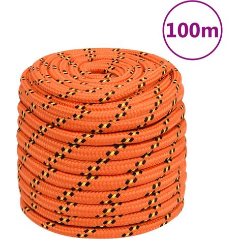 Corde de bateau,Cordage durable et solide Orange 18 mm 100 m Polypropylène -BV17871 (1/5)