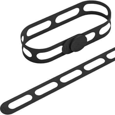Sangle en silicone with boucle de verrouillage pour couvercle de mijoteuse et boîte bento Sangle en silicone autobloquante réutilisable. (1/4)