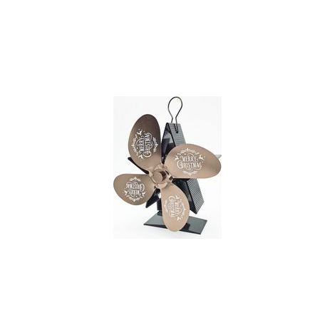 Ventilateur Poele à Bois 4 Pales Avec Thermomètre Ventilateur Cheminée Alimenté à la Chaleur Ventilateur Silencieux avec Protection Contre le Surchauffe pour Poêle à Bois Cheminée Gaz Bûche Poêle à