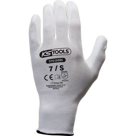 Gant maille fine MICRO, blancs, 12 paires 7 KS Tools 12 pièces (1/3)