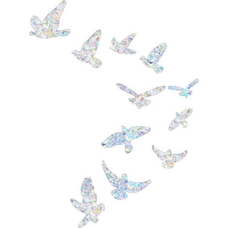 11 Autocollants Arc-en-Ciel Anti-Collision pour Fenêtres - Protection Oiseaux Décoration Vitre