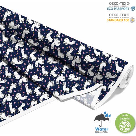 TESSUTI DECORATIVI PER ESTERNI OXFORD - Motivo Alpaca Cuori Stelle (1/5)