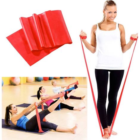TRADE SHOP - Fascia Elastica In Latex 200cm Per Esercizi Fisici Yoga Ginnastica Palestra Fit -