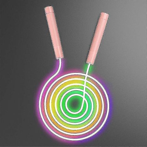 Corde à sauter lumineuse réglable de 2,8 m, corde à sauter arc-en-ciel illuminée, Zekai Aquaforge (1/4)