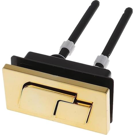 Bouton-Poussoir Double pour Chasse d'eau de WC, Couleur Or 65mm (1/5)