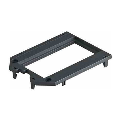 OBO Bettermann Piastra di copertura per UT3 e UT4, 2 Modul45 104x76x4 poliammide nero grafite RAL 9011, 7408773