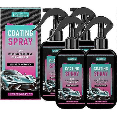 Kit de 1 à 5 produits Platinum pour l'entretien automobile : spray de protection pour voitures, protection et brillance durables, application facile sur tous véhicules (4 kits) (1/5)