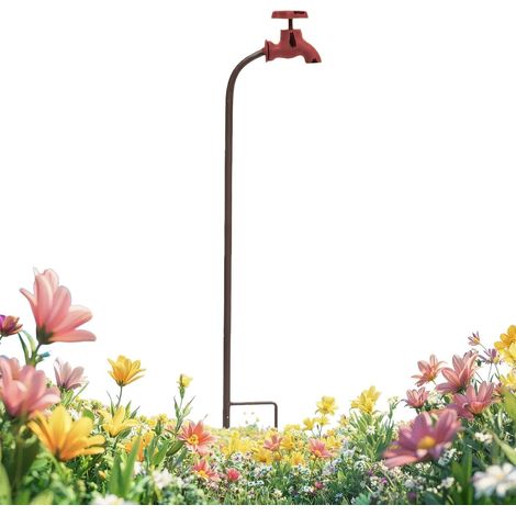 Gartenpfähle Wasserhahnform wetterfester Einsatz Vintage