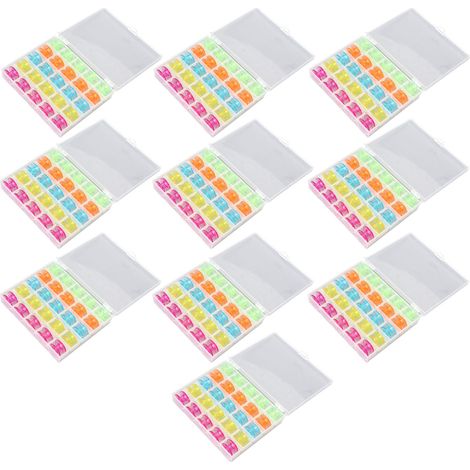 10 Bobines de Machine à Coudre en Plastique Coloré, 25 Alvéoles, Accessoires de Couture avec Boîte de Rangement Transparente (1/5)