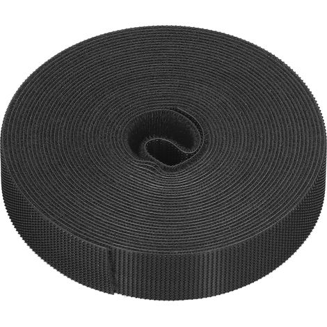 Attaches-câbles auto-agrippants réutilisables, ruban en nylon pour gestion de câbles, 5 mètres / 16,4 pieds (1/5)