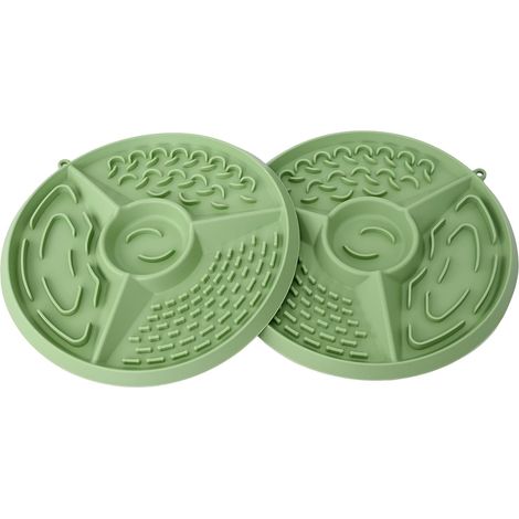 Ensemble de 2 gamelles anti-éclaboussures pour chat, bac à litière avec ventouse antidérapante, gamelle facile à nettoyer, gamelle anti-éclaboussures sans danger pour les aliments, adaptée aux chats, (1/5)