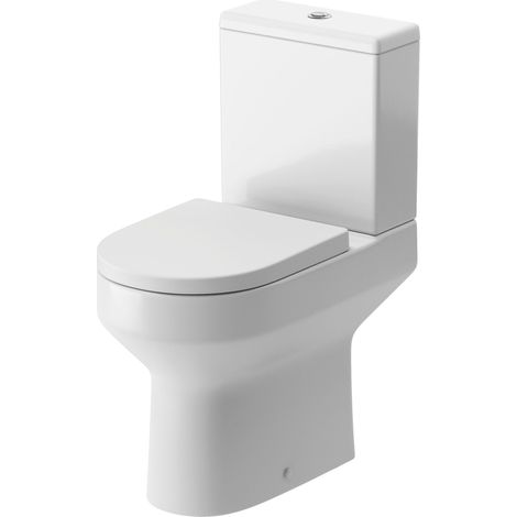 Signature Babylon Rimless Comfort Height Open Back Close Coupled Toilet (inc Soft Close Seat) (1/4)