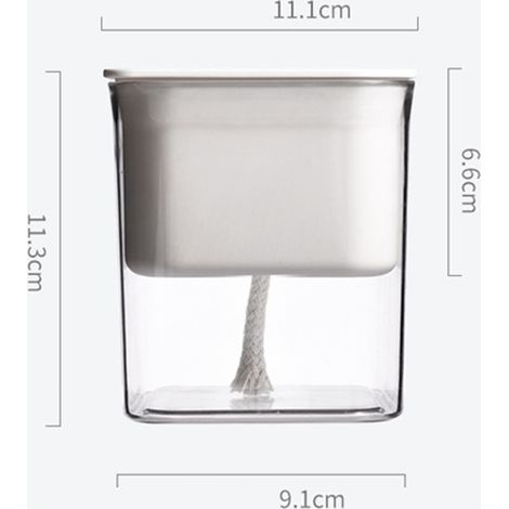 Pot de fleurs à réserve d'eau auto-arrosant pour intérieur, bac à plantes absorbant pour bureau et maison, blanc (1/3)