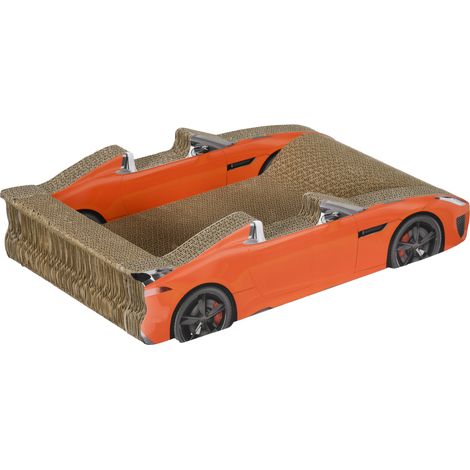 2 in 1 Cat Scratching Board  Catnip, Car-shaped (1/5)