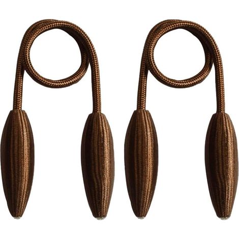 Embrasse De Rideau - Sans Perçage - Extensible - Pour Rideaux Épais Et Voilages - Lot De 2 (1/5)