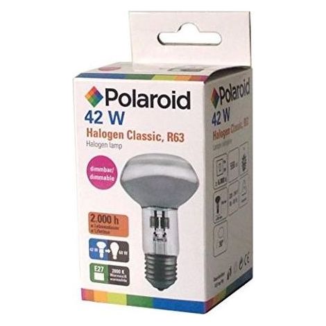 Polaroid BRV-98.6028 Lampada Alogena Faretto R63 E27 42W 300lm 60W 2800K