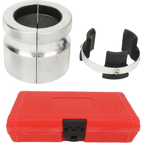 Tonysa Kit de Pilote de Joint de Fourche, Outil de Pilote de Joint de Fourche Réglable en Métal pour Moto 39 à 50 Mm, Outil D'installation de Joint de Fourche Professionnel de (1/5)