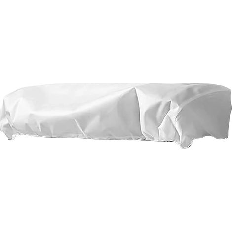 Cacheplante rectangulaire non tiss blanc E (1/5)