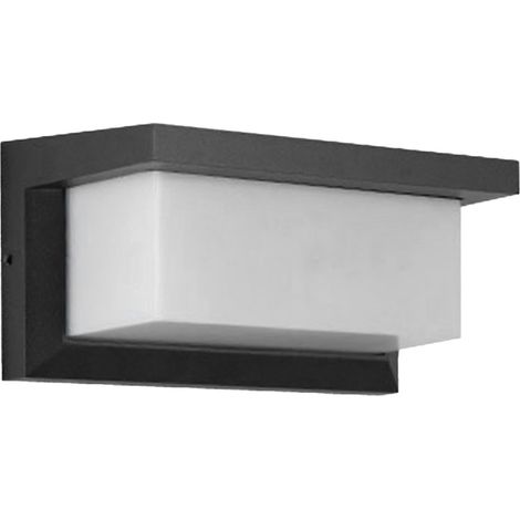 Applique murale extérieure LED étanche avec abat-jour en acrylique pour patio ou porte d'entrée. (1/5)