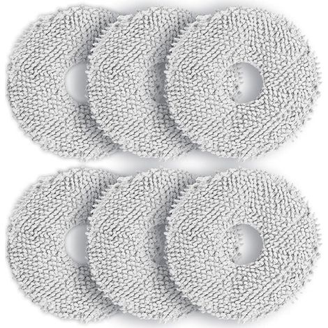 Chiffon pour Ecovacs T30 PRO OMNI, 6 Pièces Chiffons Mop de Remplacement Lavables pour DEEBOT T30 OMNI T30S T30S PRO T30S COMBO T3 (1/4)